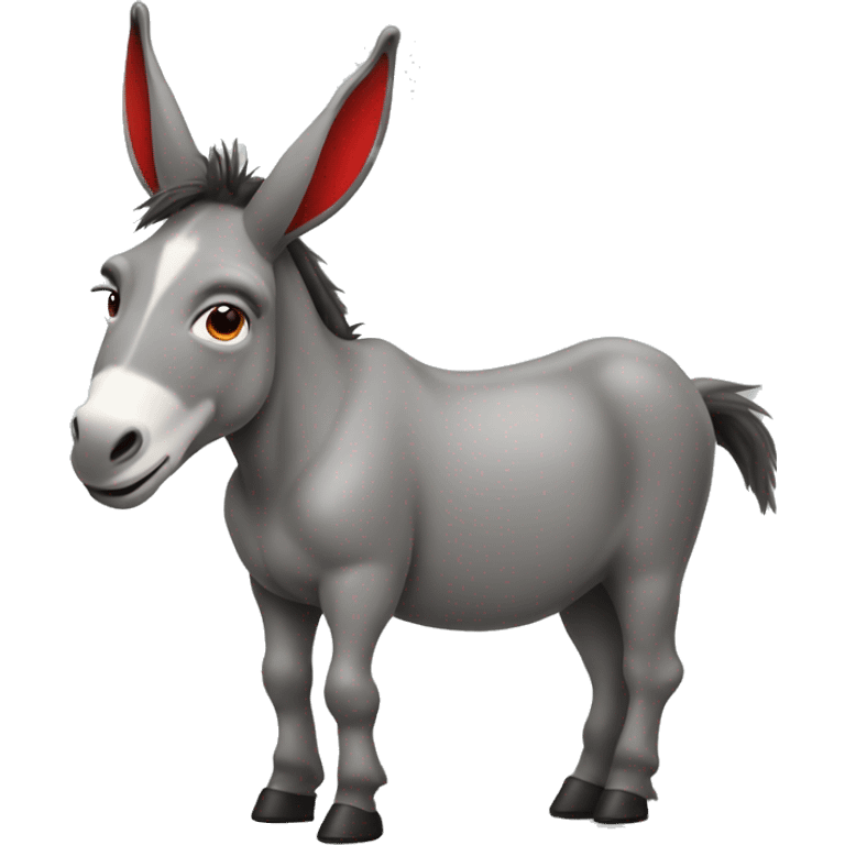 donkey wearing red high heels emoji