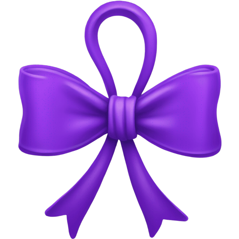 purple bow emoji emoji