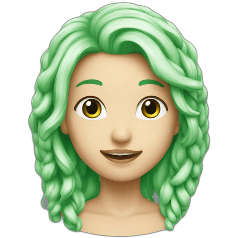 Cœur brisé en vert  emoji