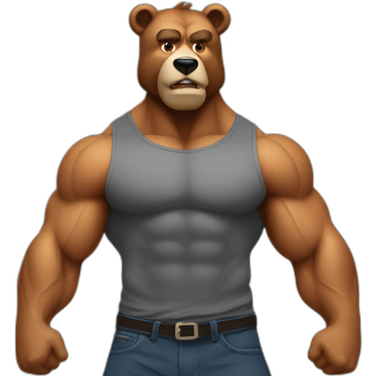 Muscle bear emoji