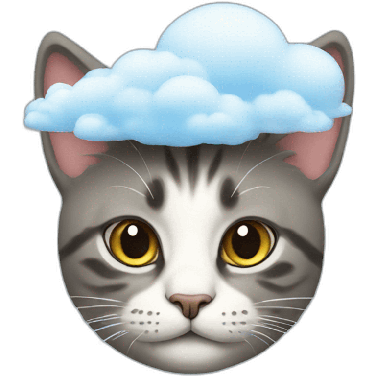 cat with clouds on head emoji