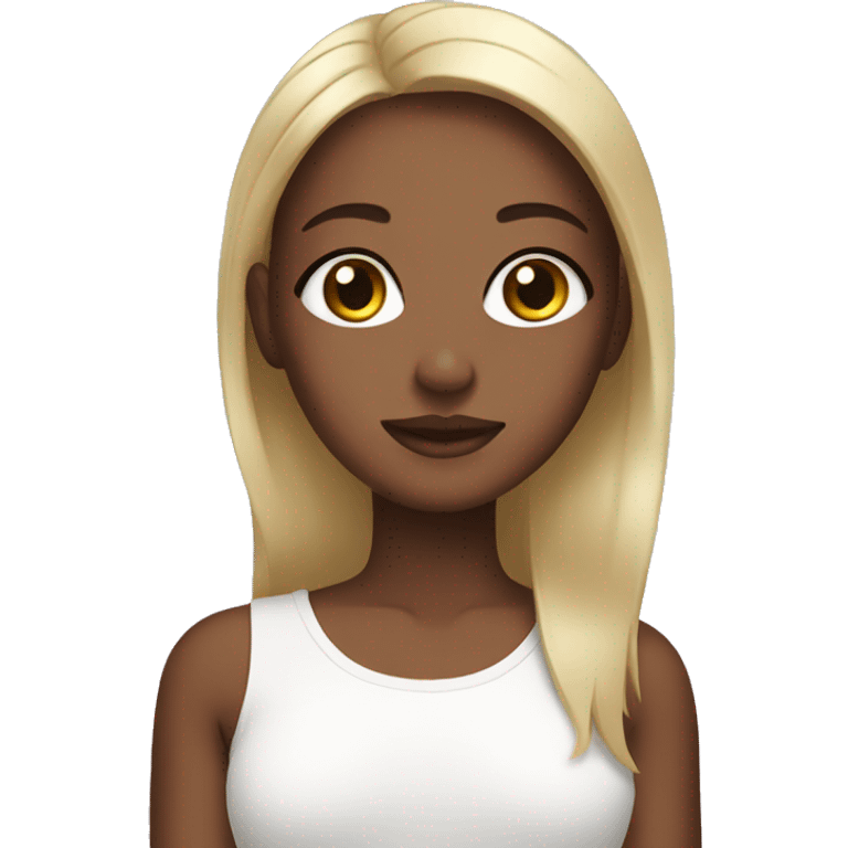 girl with skincare emoji