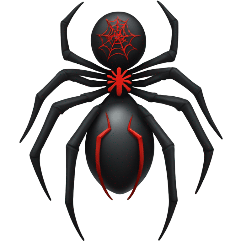 gothic spider with red cross emoji