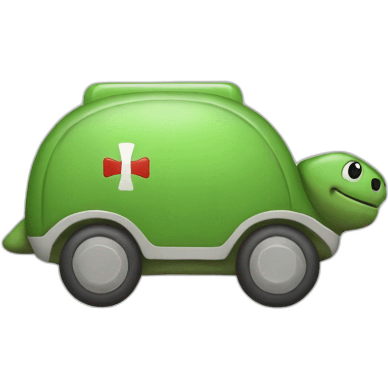 Turtle shape ambulance  emoji