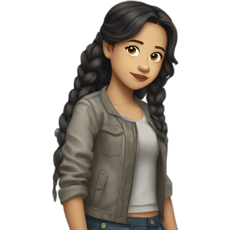 Jenna ortega qur un cheval emoji