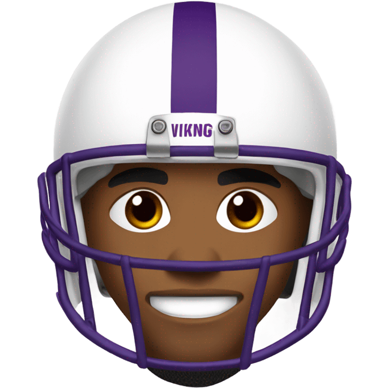 Minnesota Viking Justin Jefferson face wearing a helmet  emoji