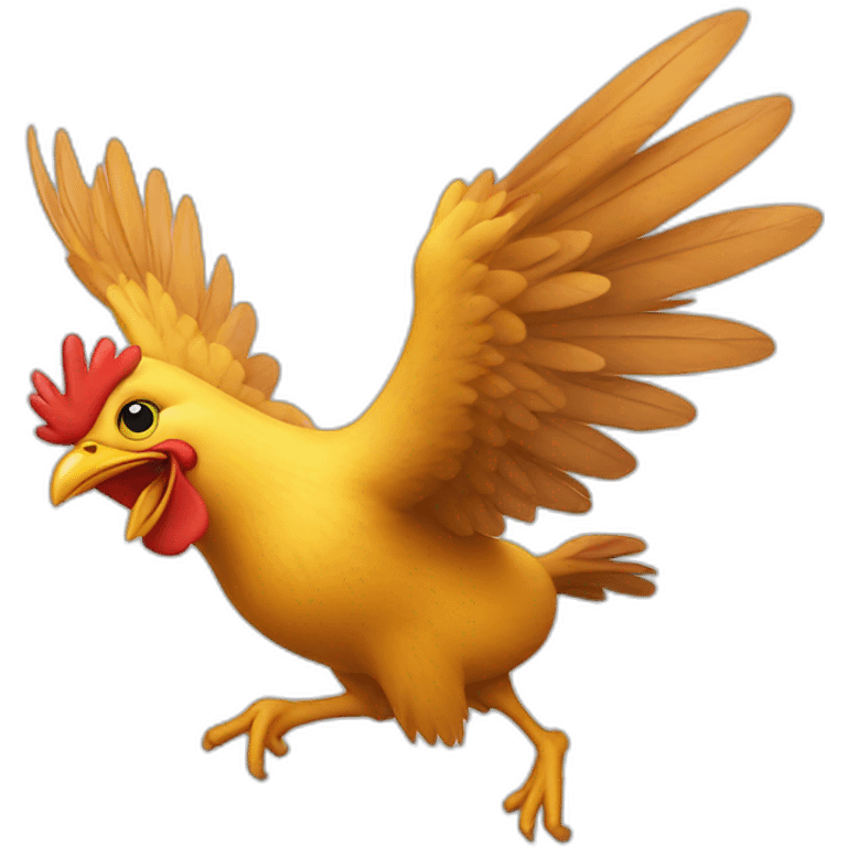 flying chicken emoji