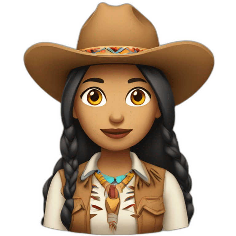 native american cowgirl emoji