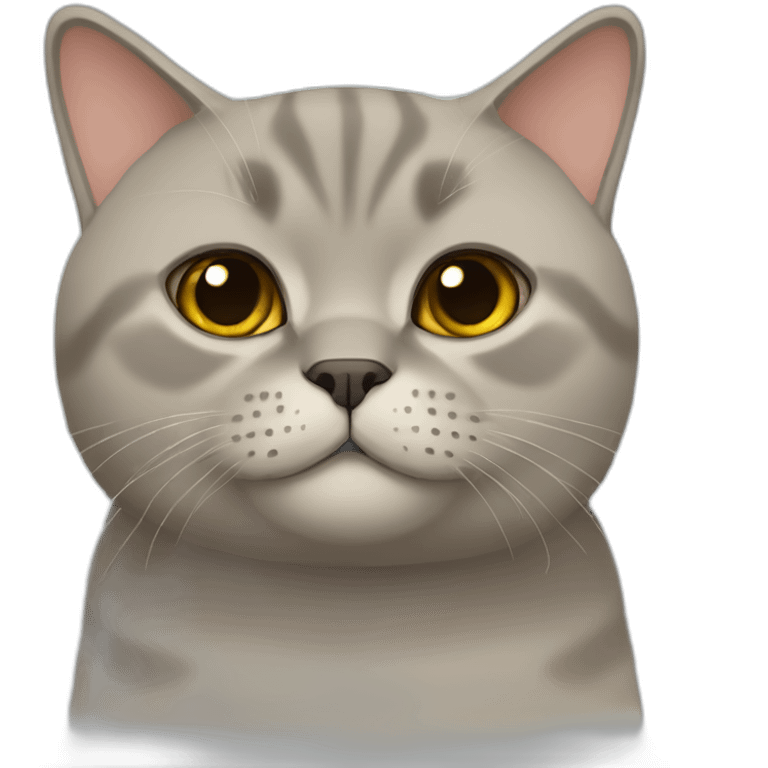 tan british shorthair cat emoji