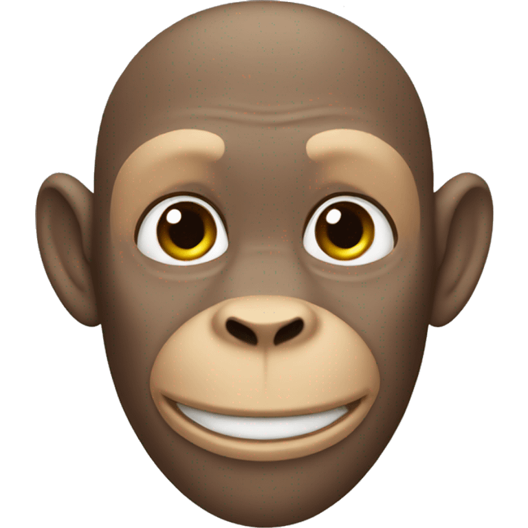 Bald monkey  emoji