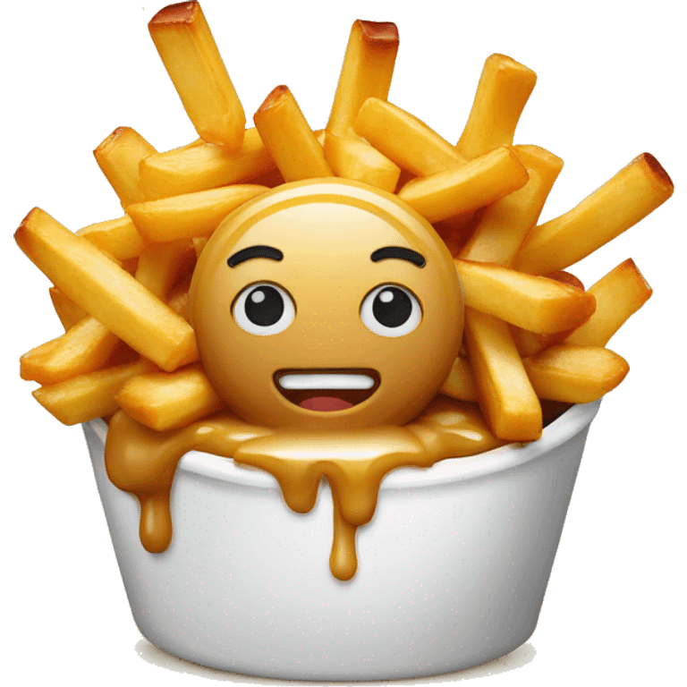 Poutine who eat a poutine emoji