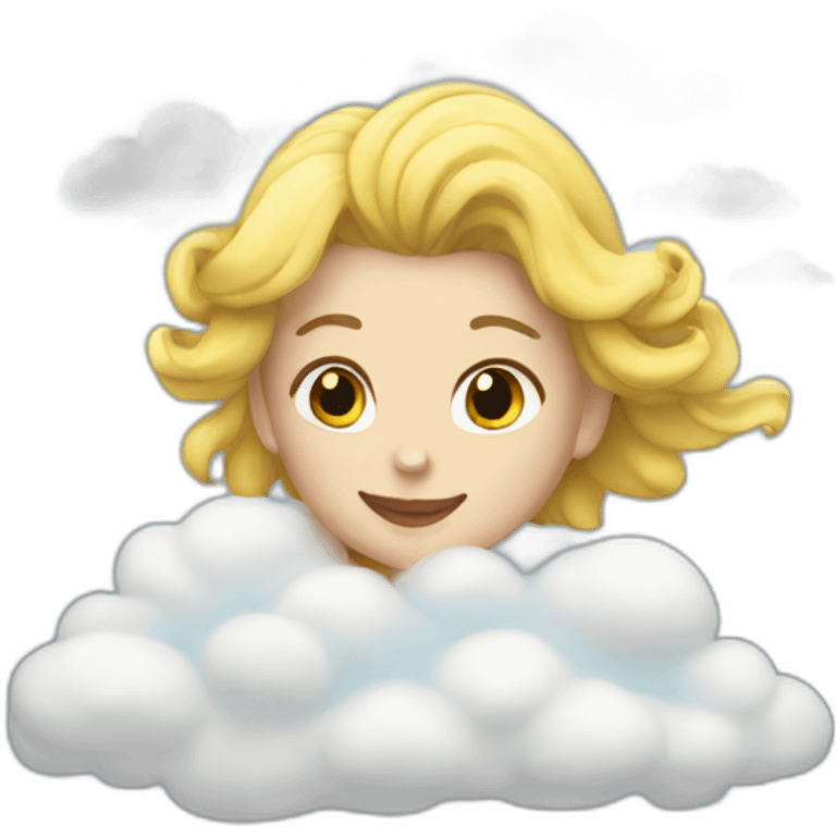 Girl cloud emoji