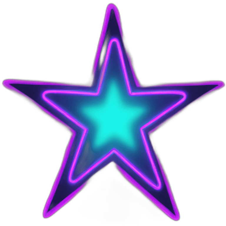 neon star emoji