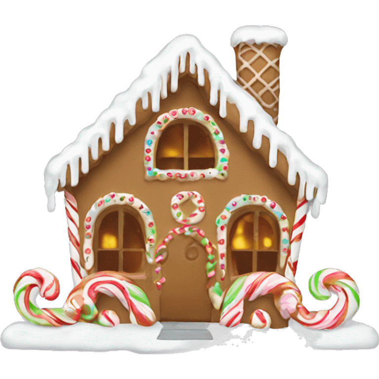 gingerbread house emoji