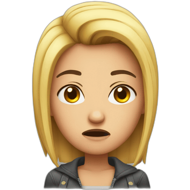 Angry girlfriend emoji