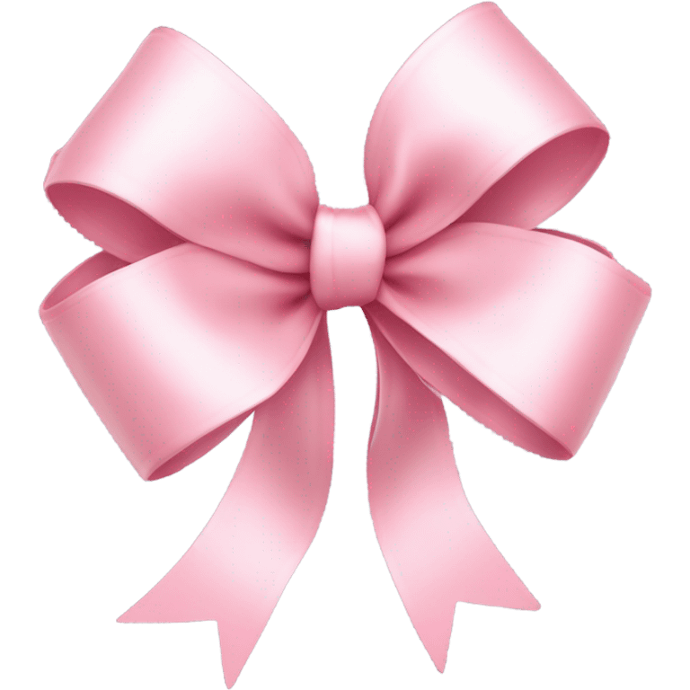 light pink ribbon bow emoji