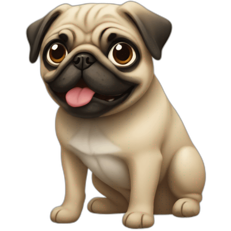 Perro pug emoji