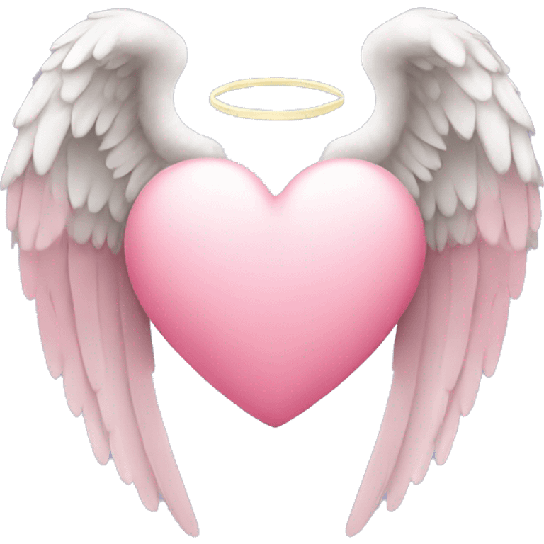 Heart with angel wings emoji