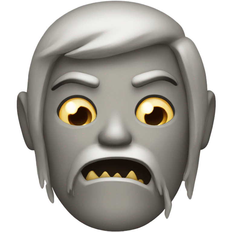 A scary iPhone  emoji