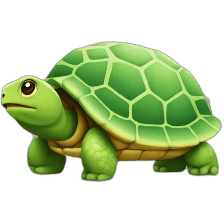 Tortue sur immeuble emoji