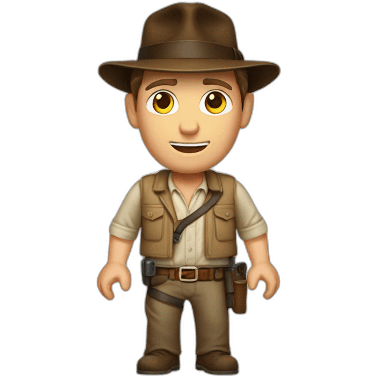 Harrison Ford as Indiana Jones. No patterns emoji