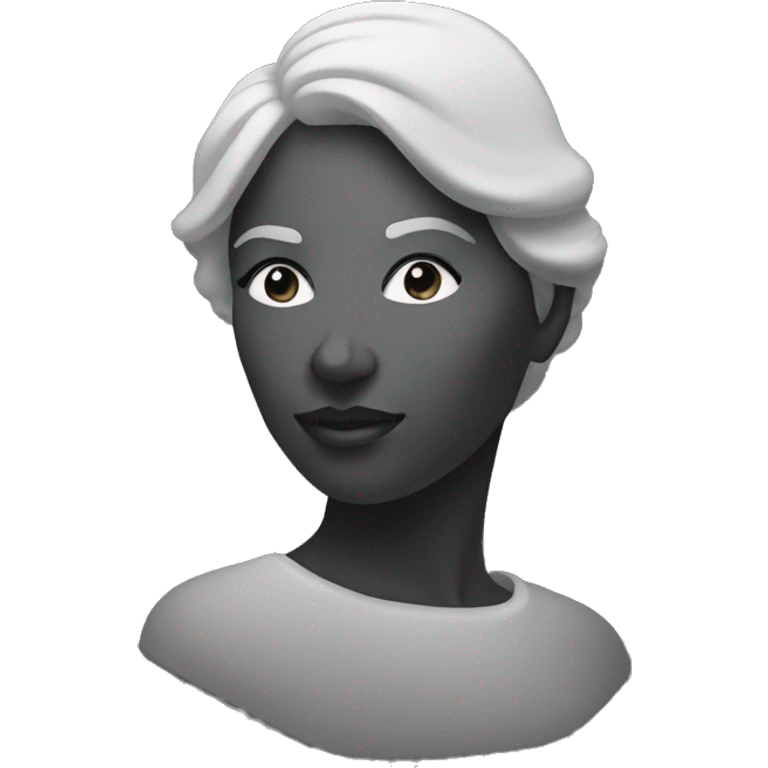 bust silhoutte woman  emoji