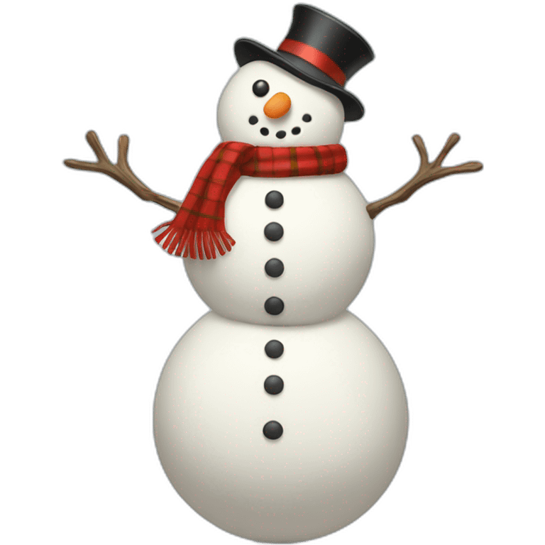 full body christmas snowman emoji