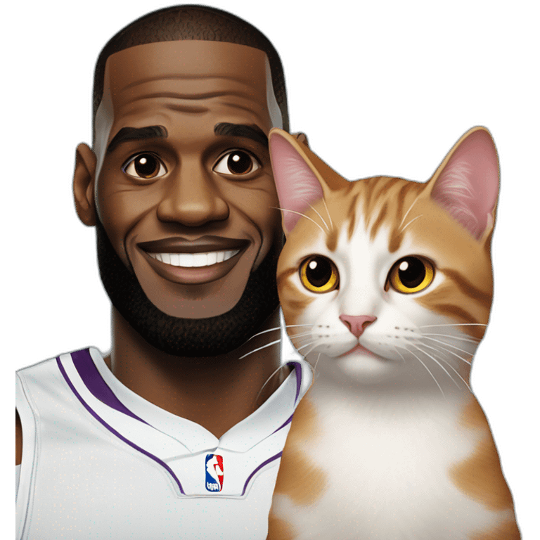 lebron james + cat emoji