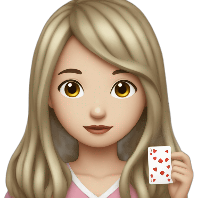 Girl with taro cards emoji