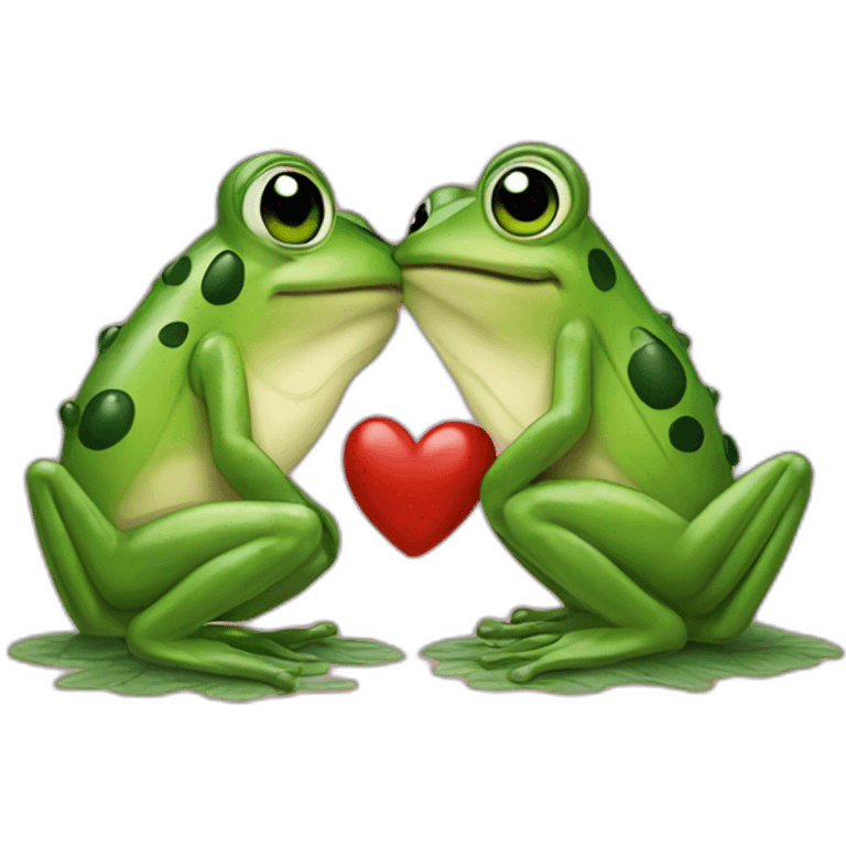 Grenouille en amoureux emoji