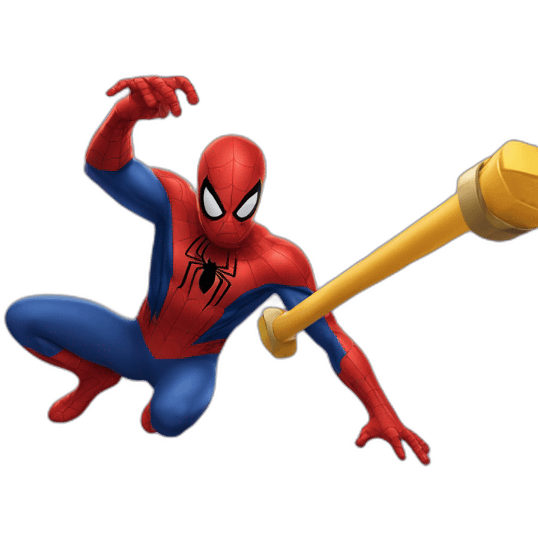 Spider man pulling objects emoji