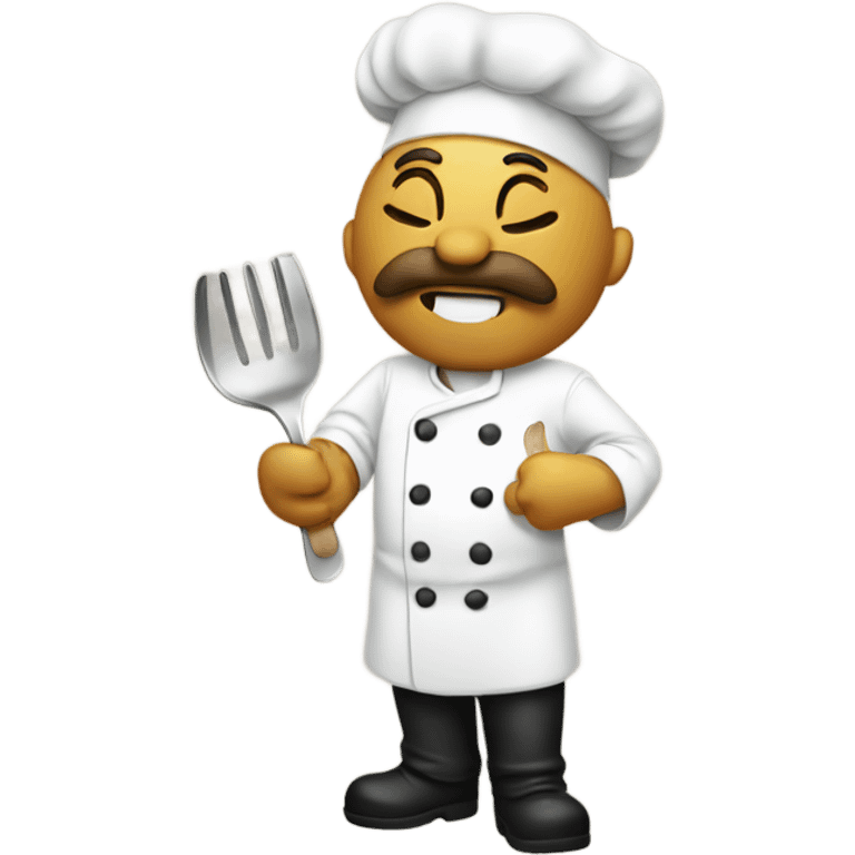 kissing chef emoji