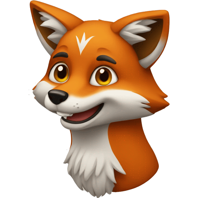 Witty fox  emoji