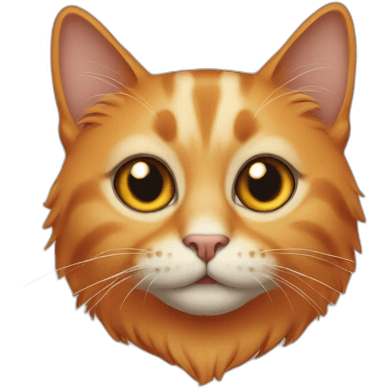 cat orange sit emoji