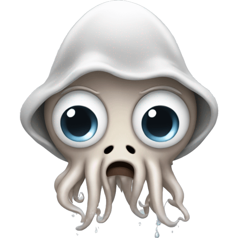 a squid in tears emoji