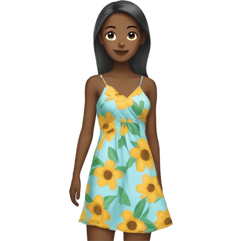 beach dress  emoji