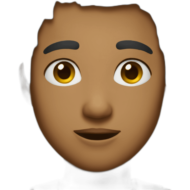 a person with short hair in a dumpster emoji