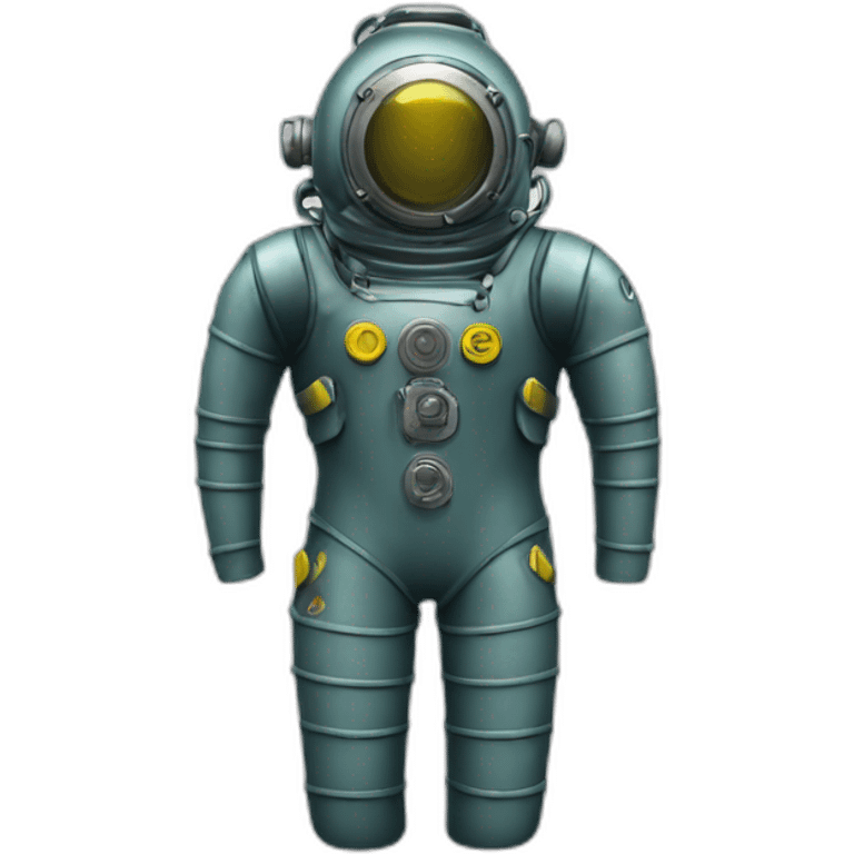 Diving suit metal emoji