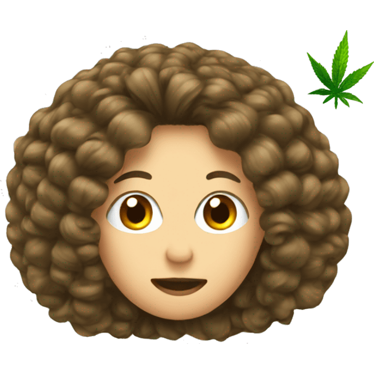 Hair extensions and marijuana emoji