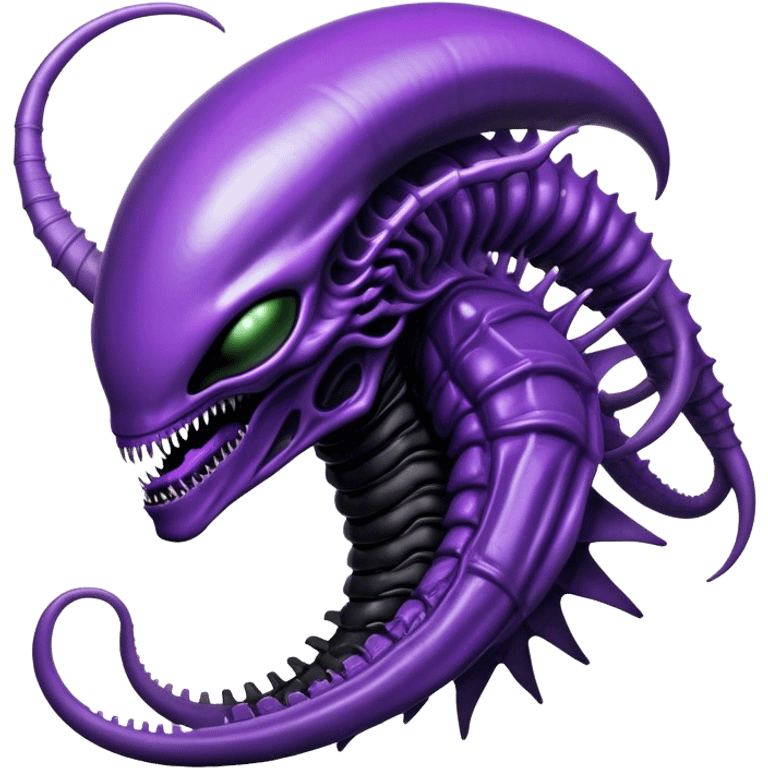 alien xenomorph queen violet skin  emoji