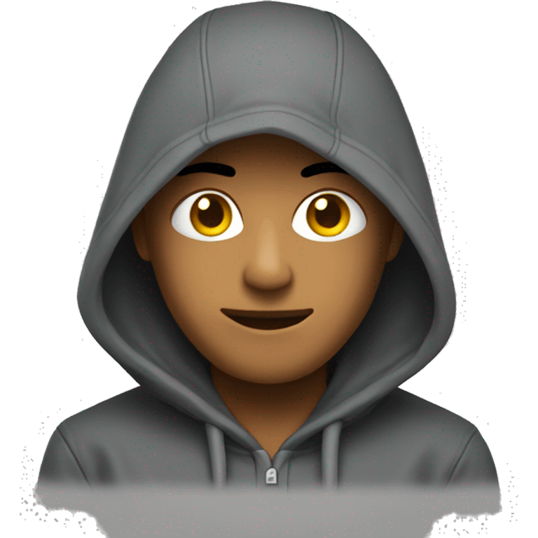 dig wearing hoodie emoji