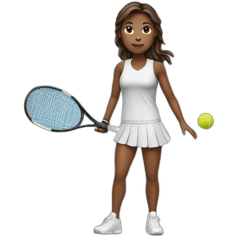 Tennis girl emoji