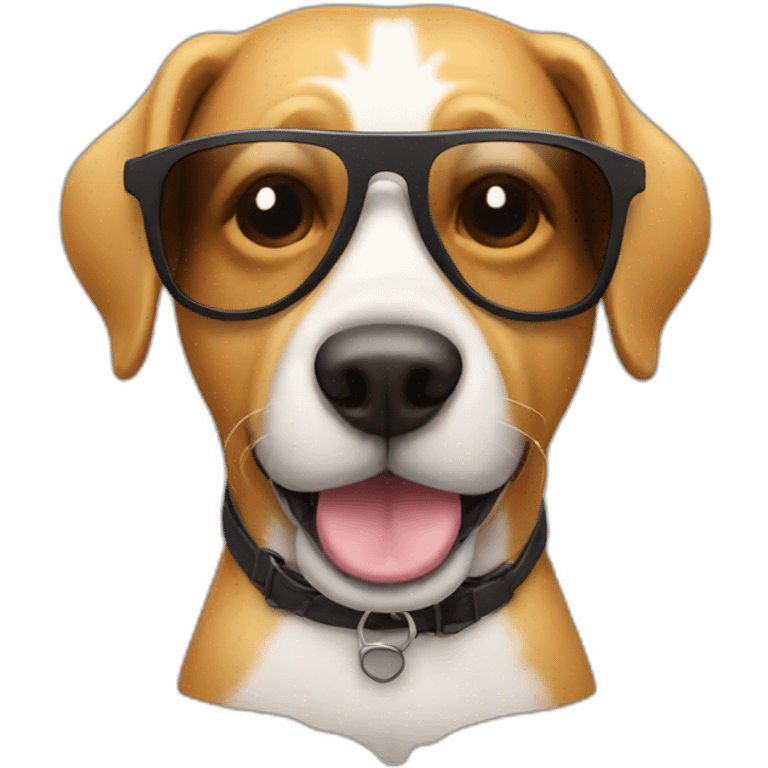 dog with sunglass emoji