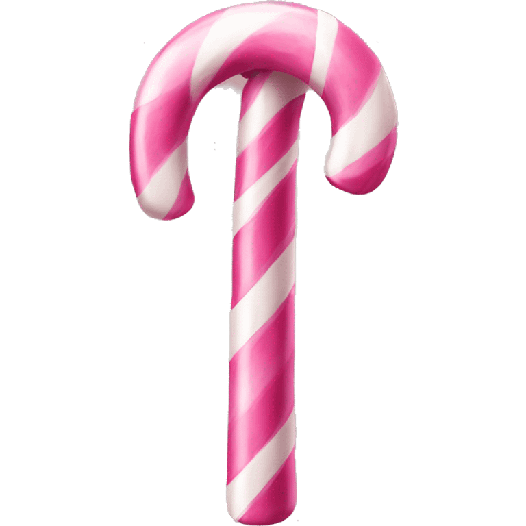 Pink candy cane emoji