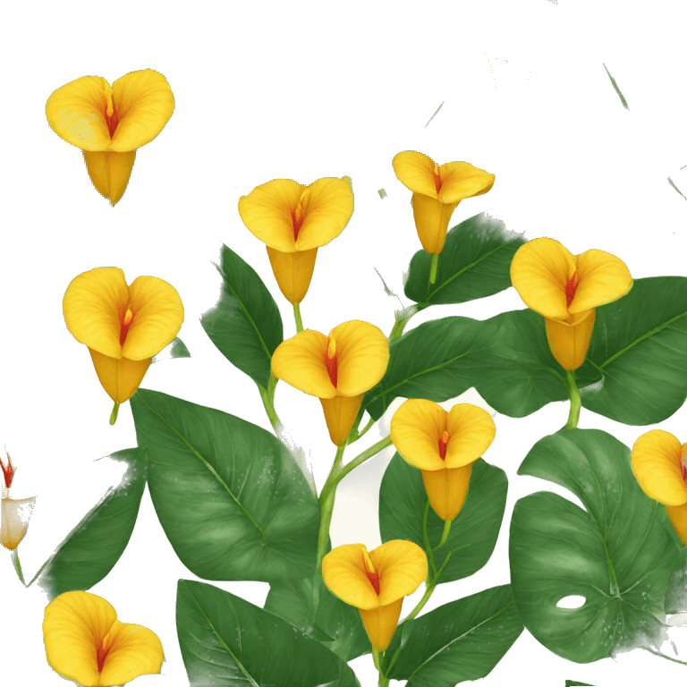 yellow Anthurium   emoji