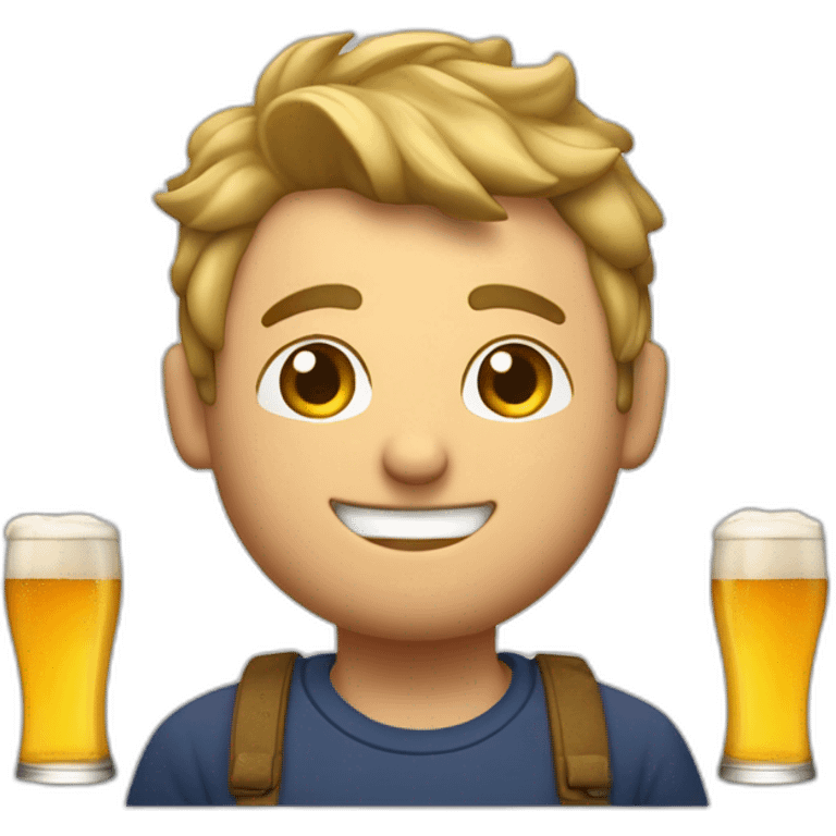 Mike wasouski tomando cerveza emoji