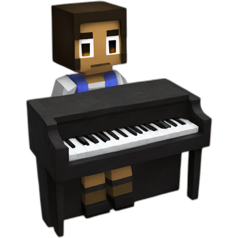 Warden Minecraft playing piano emoji