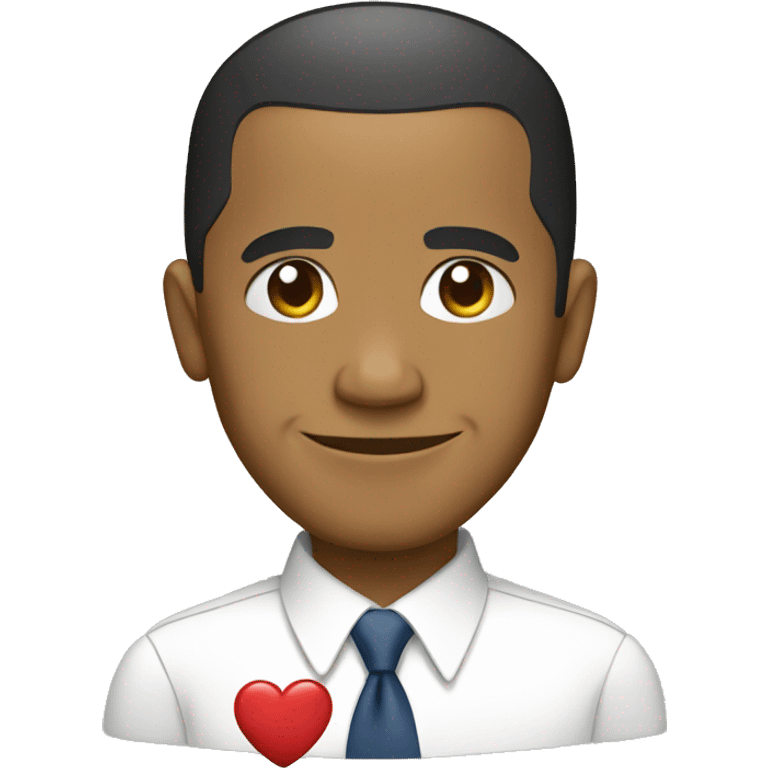 obama with heart emoji