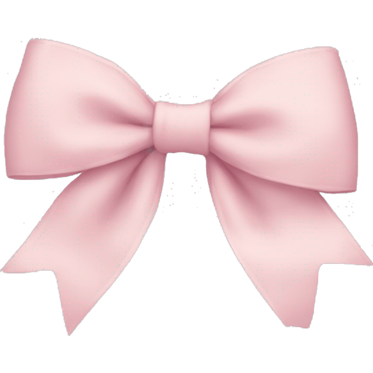 pale pink bow emoji