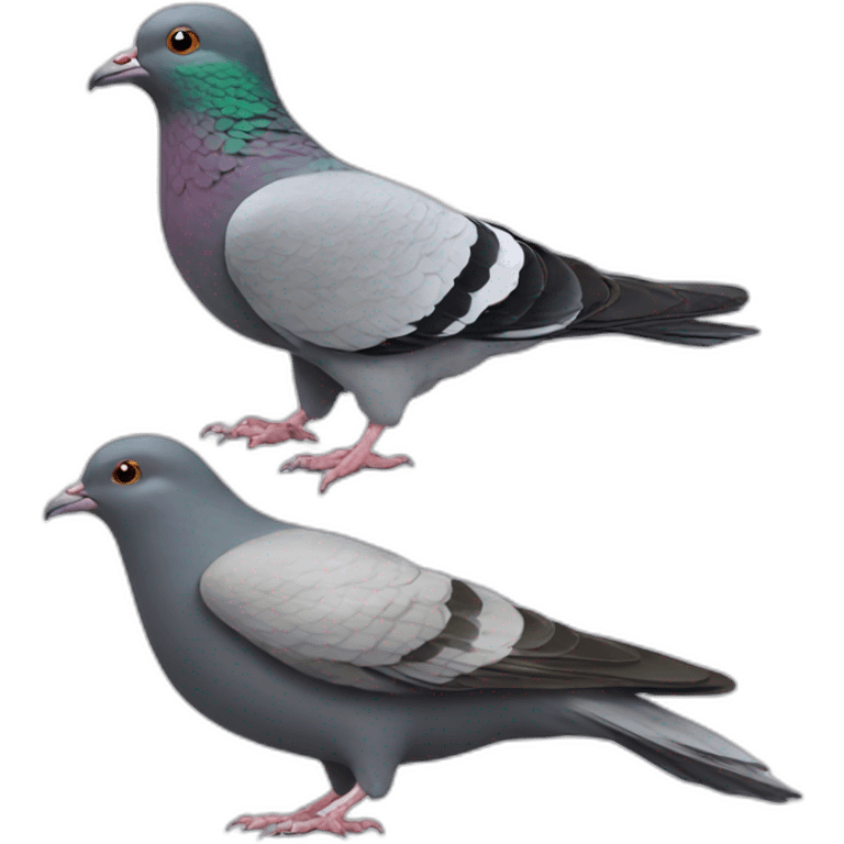 Pigeon vs rat emoji